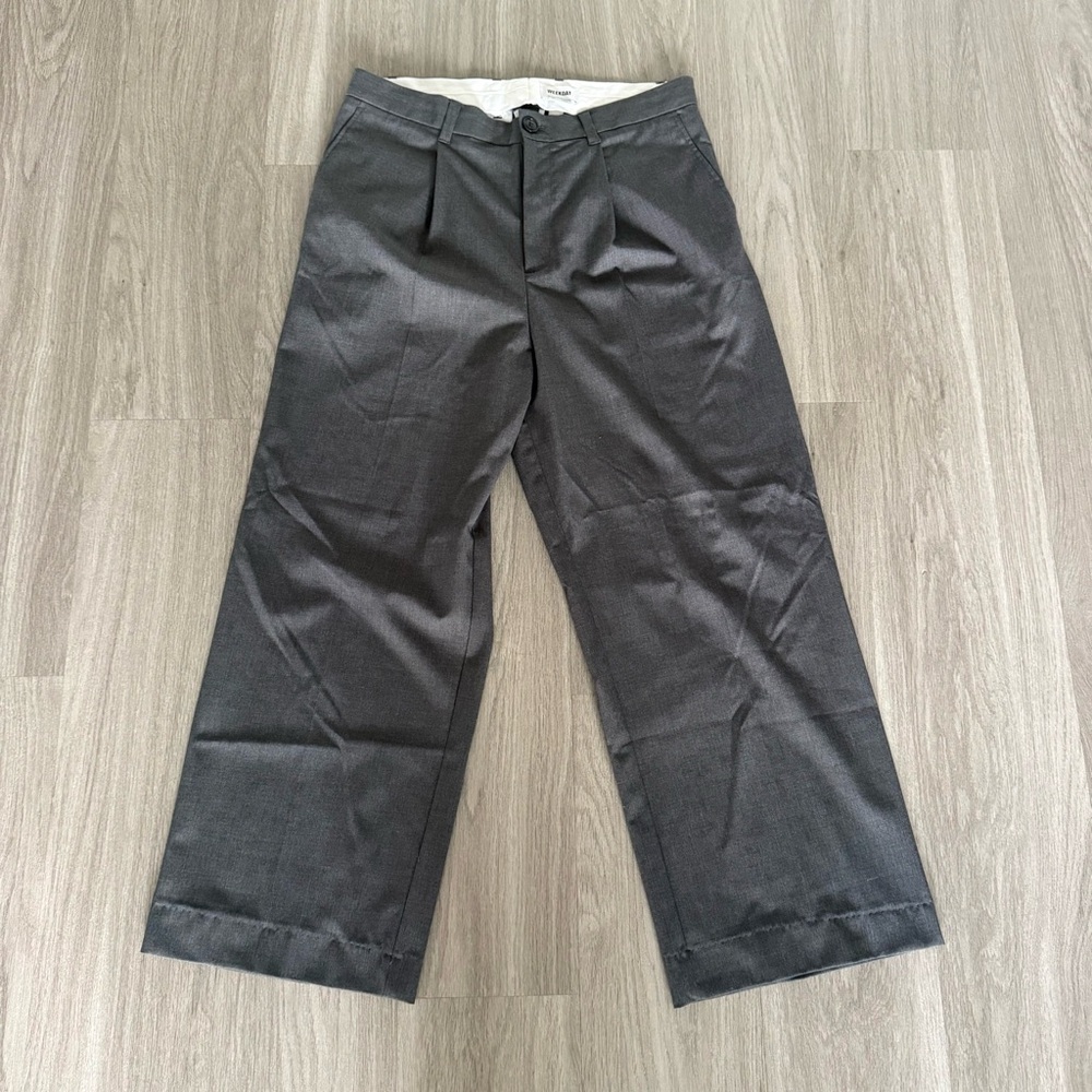 Weekday Uno Loose Suit Trouser - Grey Size 50 (Medium)
